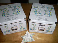 Geboortedoos Rick en Bart