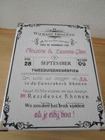 Huwelijksdoos Christine en Laurent-Jan