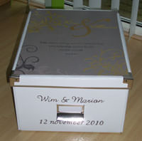 Huwelijksdoos Wim en Marion